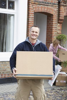 Removal team planning a move in a Haringey residential street