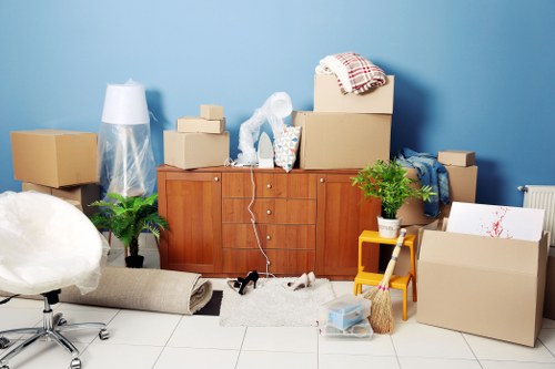 Removal team handling a home move in Haringey