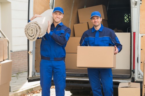 A local van service helping with a home move in Haringey