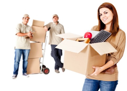 Office furniture and equipment prepared for a commercial move in North London