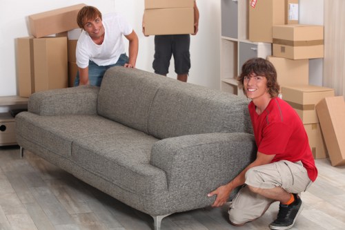 Careful loading of furniture for a student move in Haringey