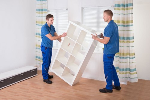 Careful handling of an upright piano during a local move